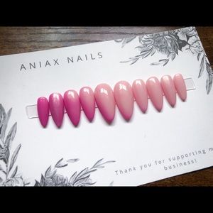 Pink Color Changing Press On Nails